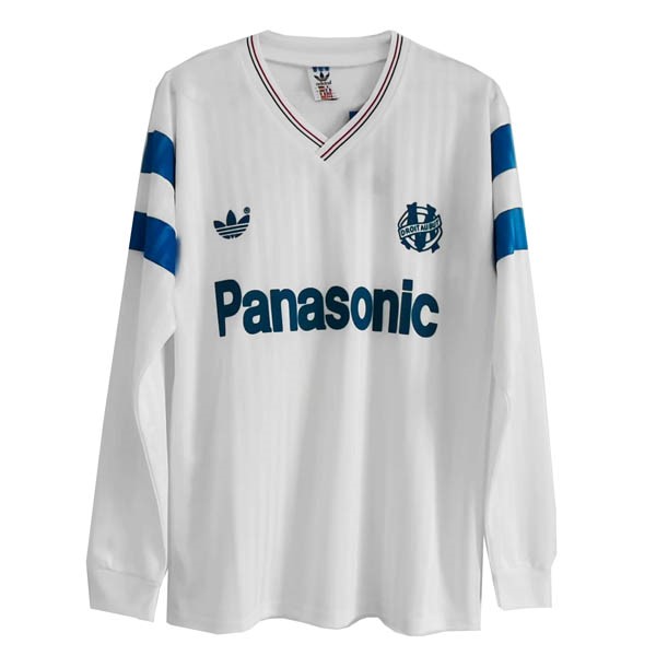 Thailandia Maglia Marseille 1ª ML Retro 1990 Bianco